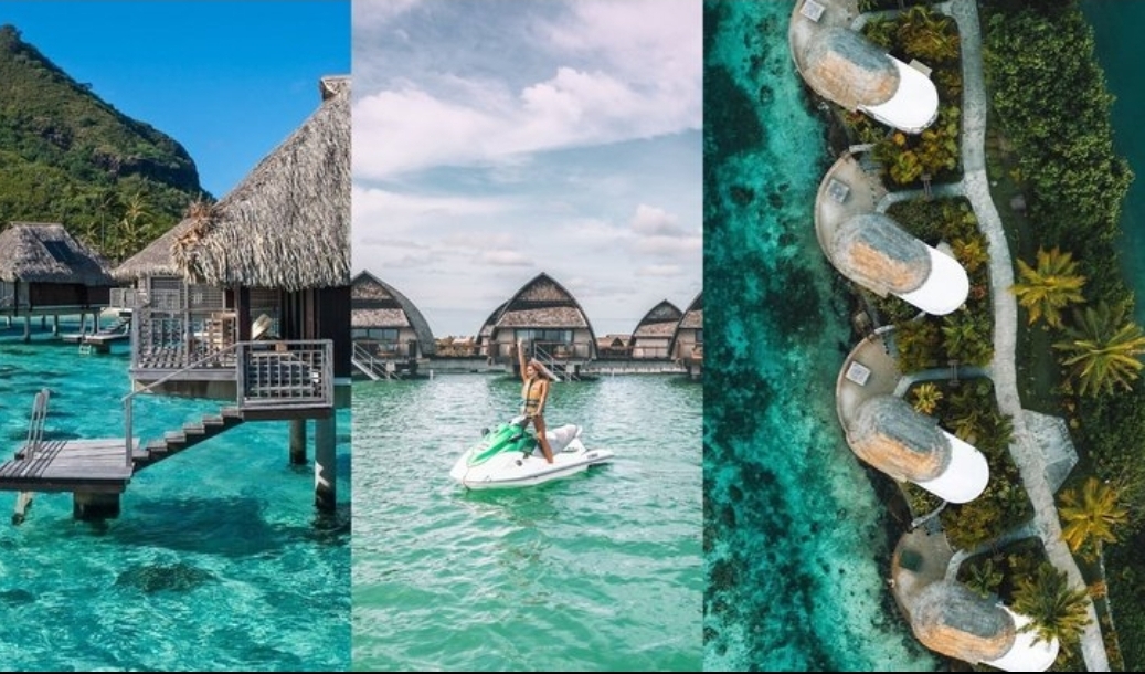 Tropical beach scenery in Fiji