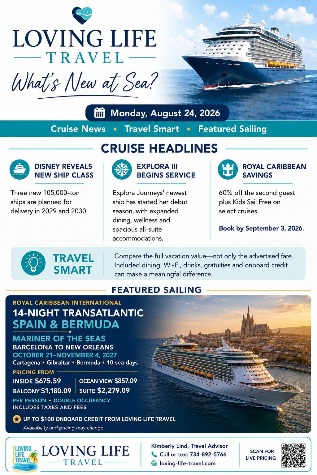 Royal Caribbean Mariner of the Seas repositioning cruise