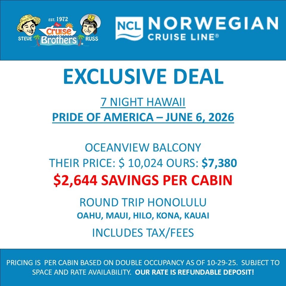 Exclusive Travel Deal