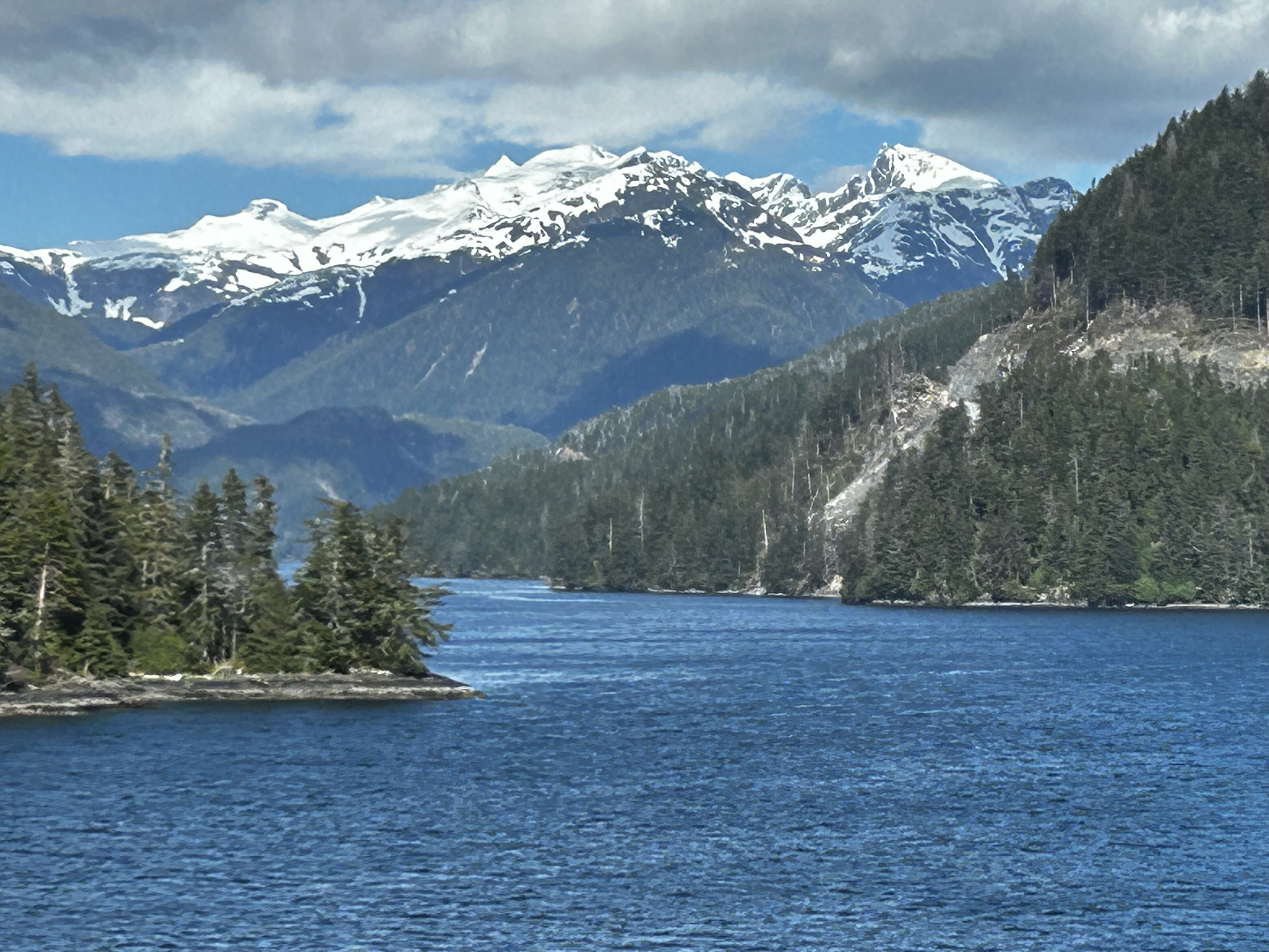 View from an Alaska cruise through the Inside Passage