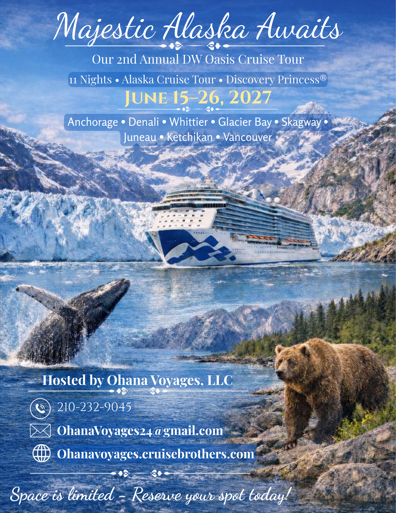 DW Oasis 2nd Annual Community Cruise - Majestic Alaska Awaits