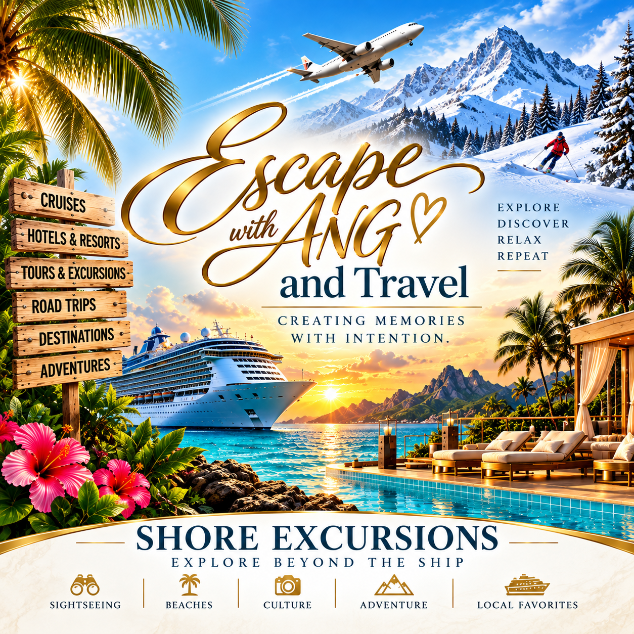 Escape With Ang & Travel Shore Excursions