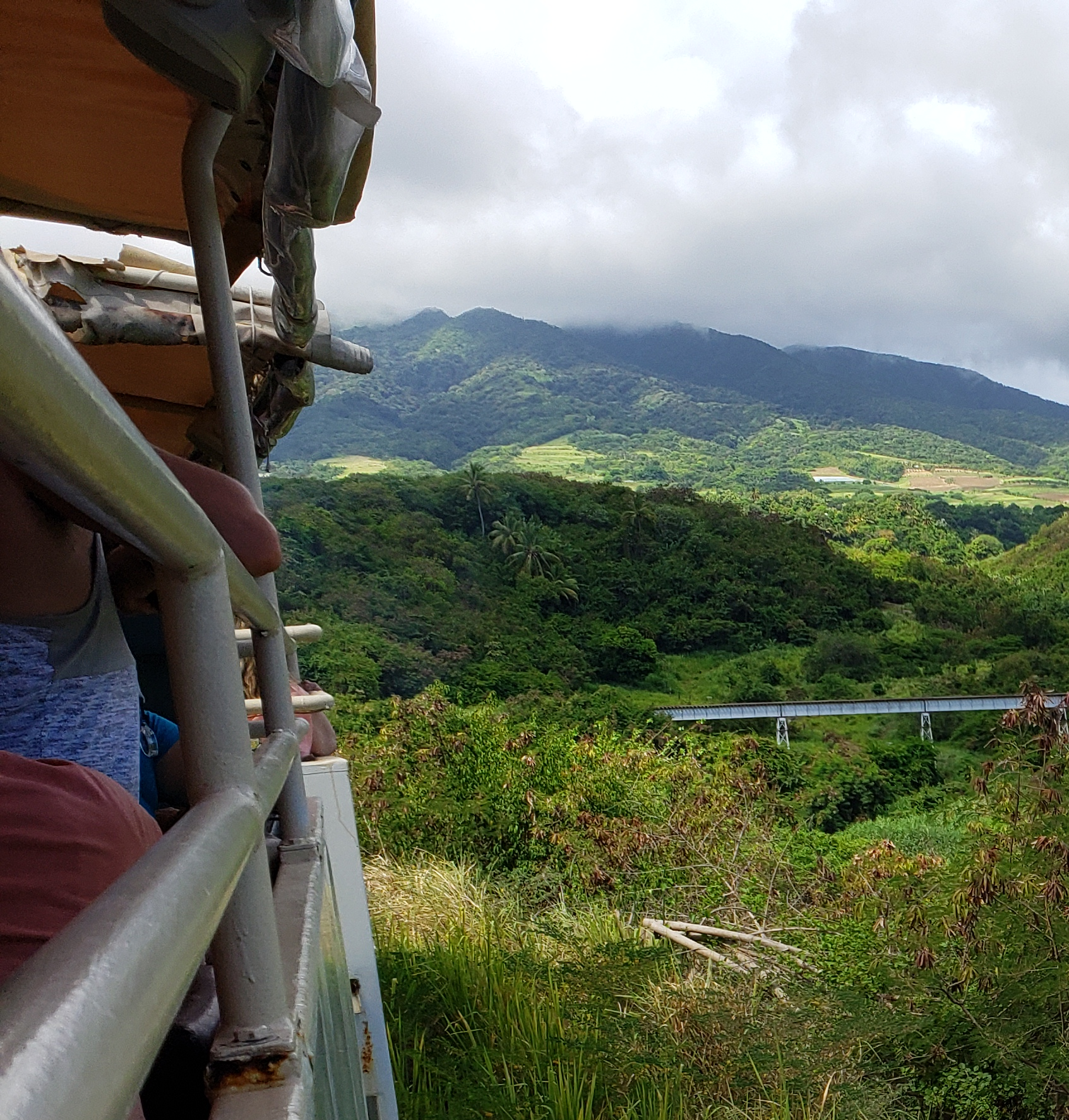Continuing a scenic train ride through beautiful landscapes