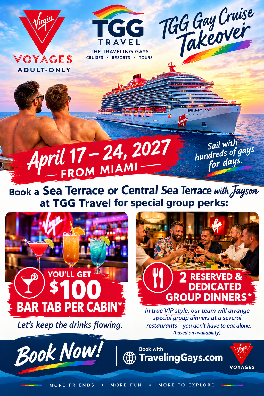 TGG Gay Cruise Takeover Perks